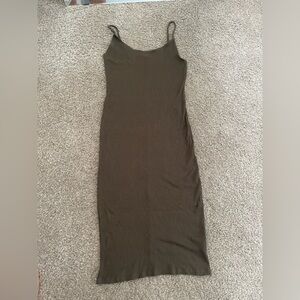 H&M Black Asymmetrical Pencil Maxi Skirt